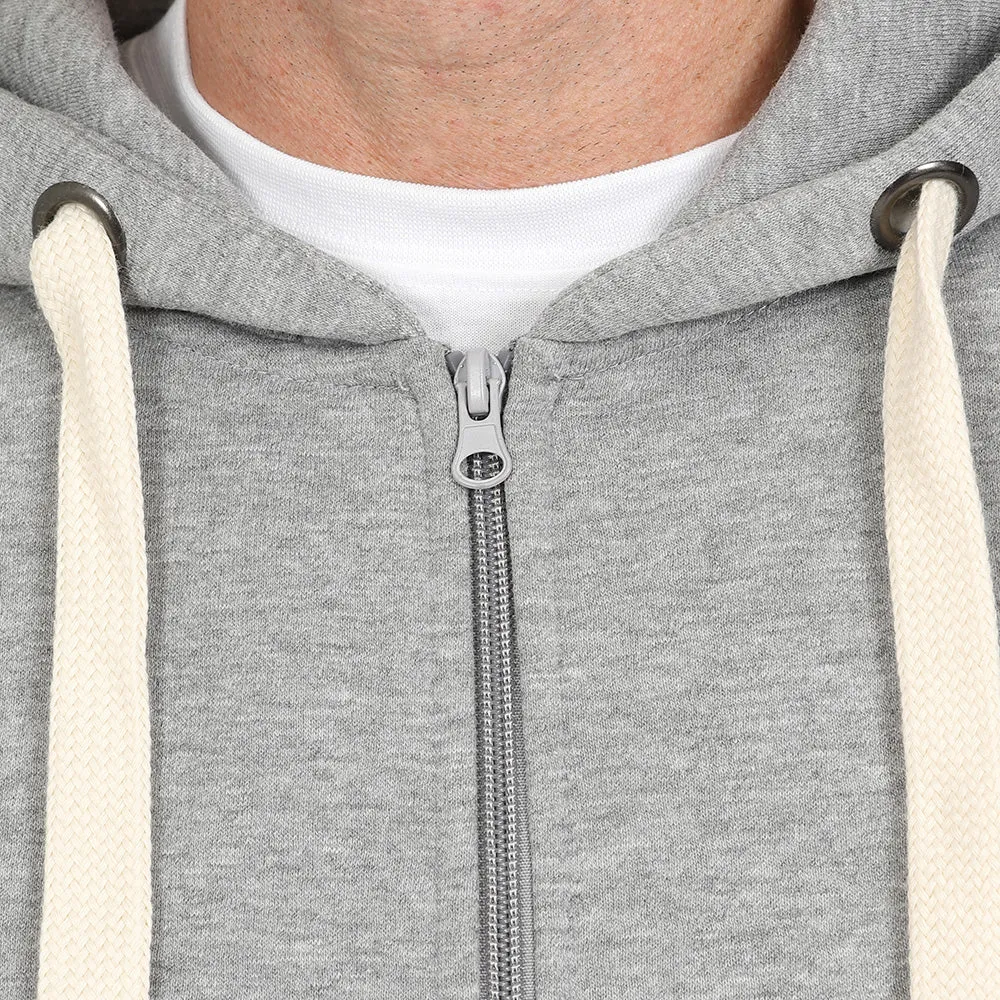 Men's Full Zip Fleece Hoodie - Port