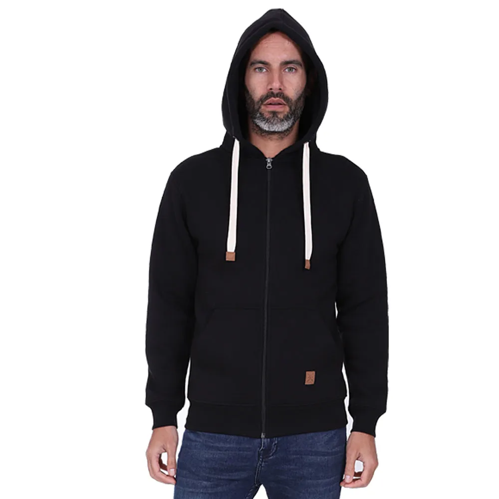 Men's Full Zip Fleece Hoodie - Port