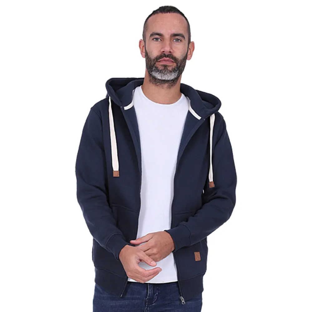 Men's Full Zip Fleece Hoodie - Port