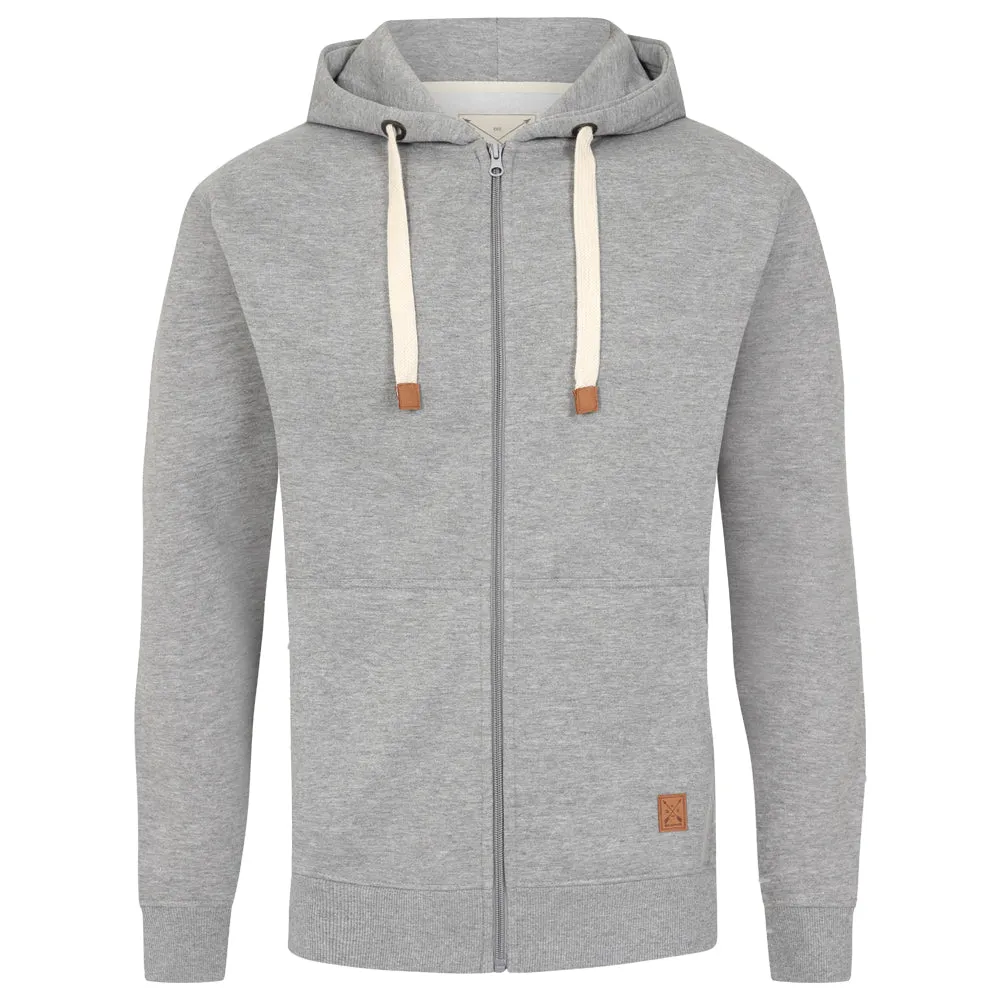 Men's Full Zip Fleece Hoodie - Port