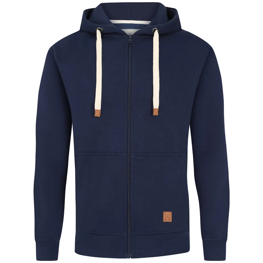Men's Full Zip Fleece Hoodie - Port