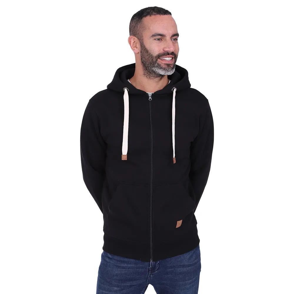 Men's Full Zip Fleece Hoodie - Port