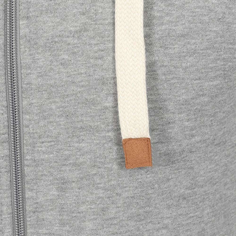 Men's Full Zip Fleece Hoodie - Port