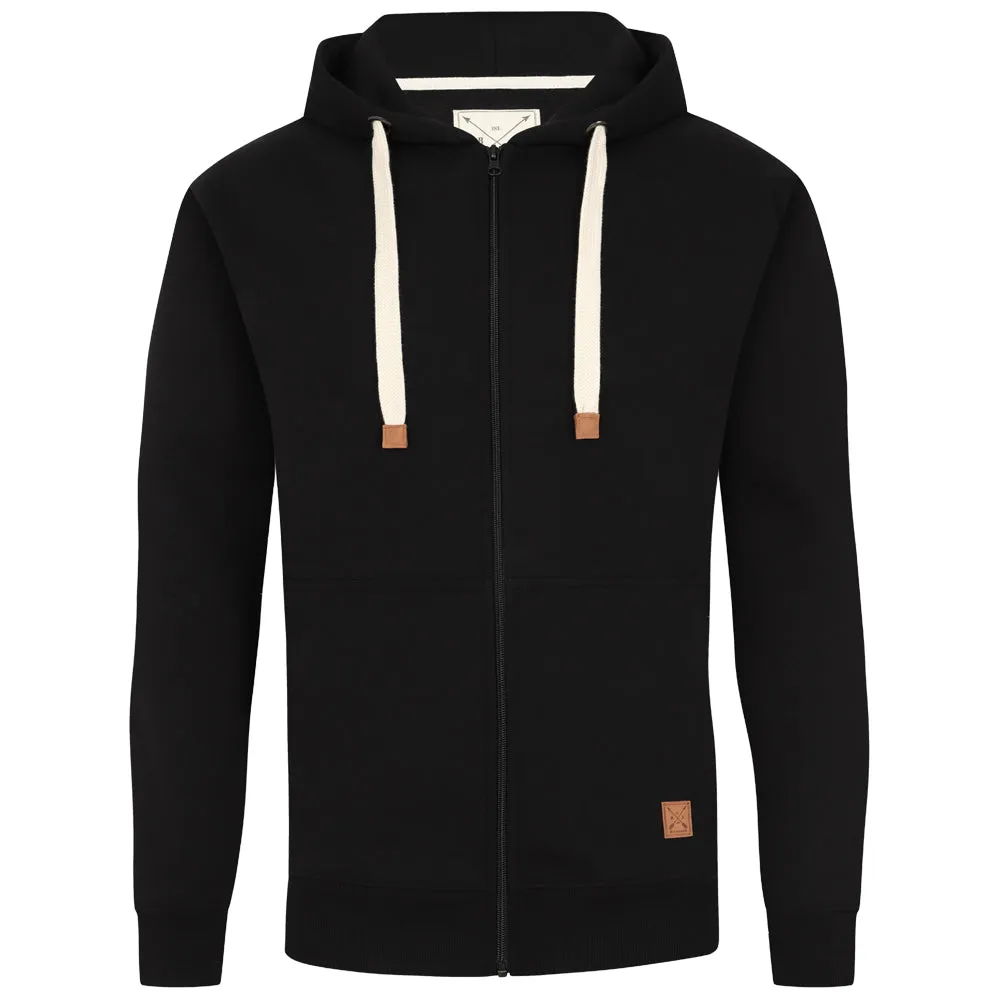 Men's Full Zip Fleece Hoodie - Port