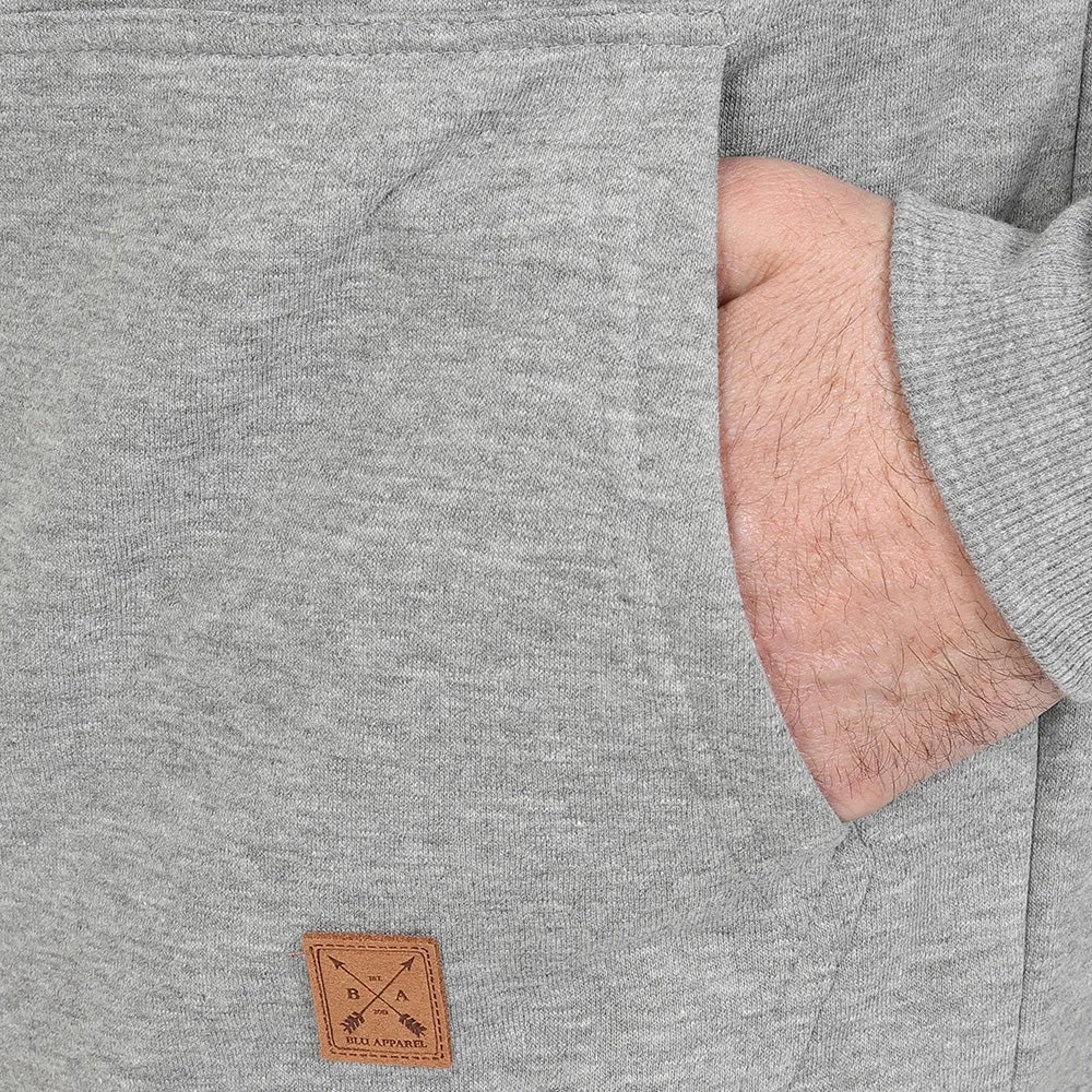 Men's Full Zip Fleece Hoodie - Port