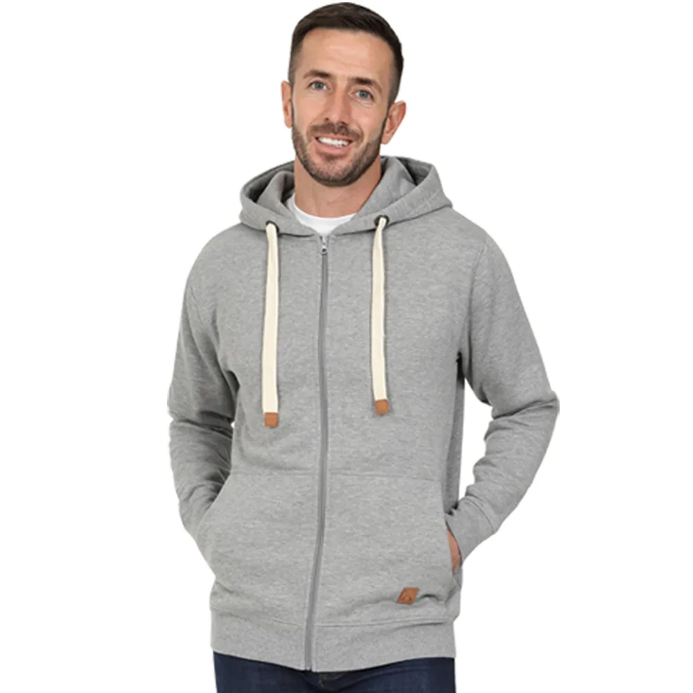 Men's Full Zip Fleece Hoodie - Port