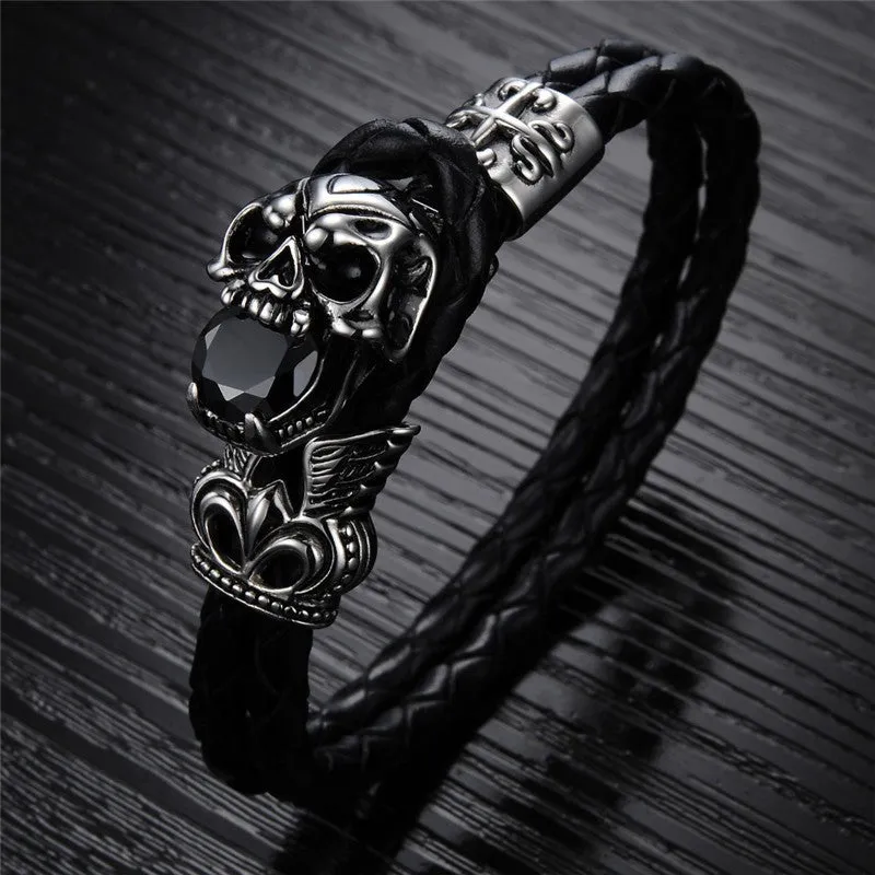 Men's Gothic Skull Bracelet