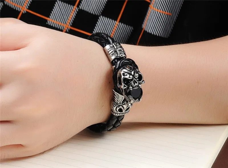 Men's Gothic Skull Bracelet