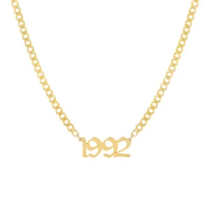 Men's Gothic Year Necklace