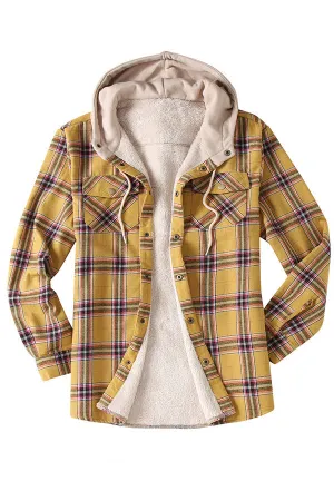 Men's hooded fleece shirt