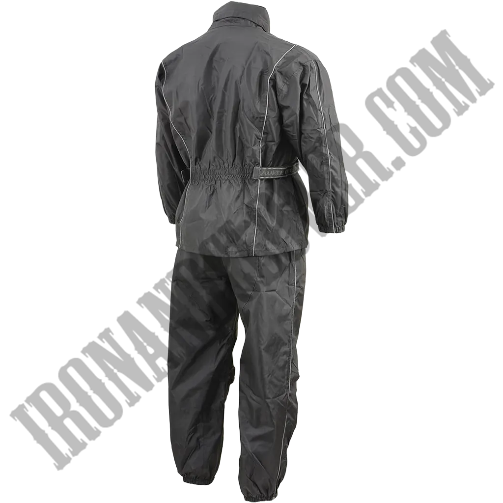 Men's Lightweight Oxford Rain Suit in Black