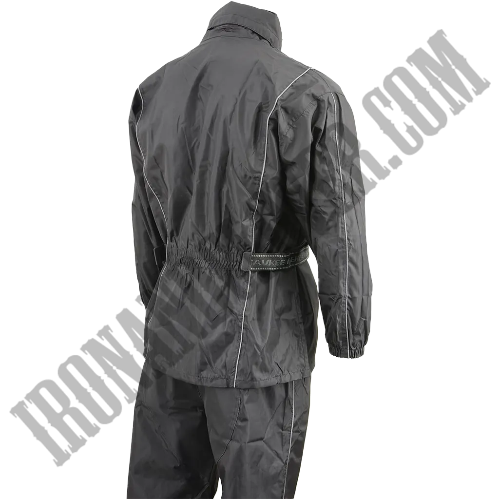 Men's Lightweight Oxford Rain Suit in Black