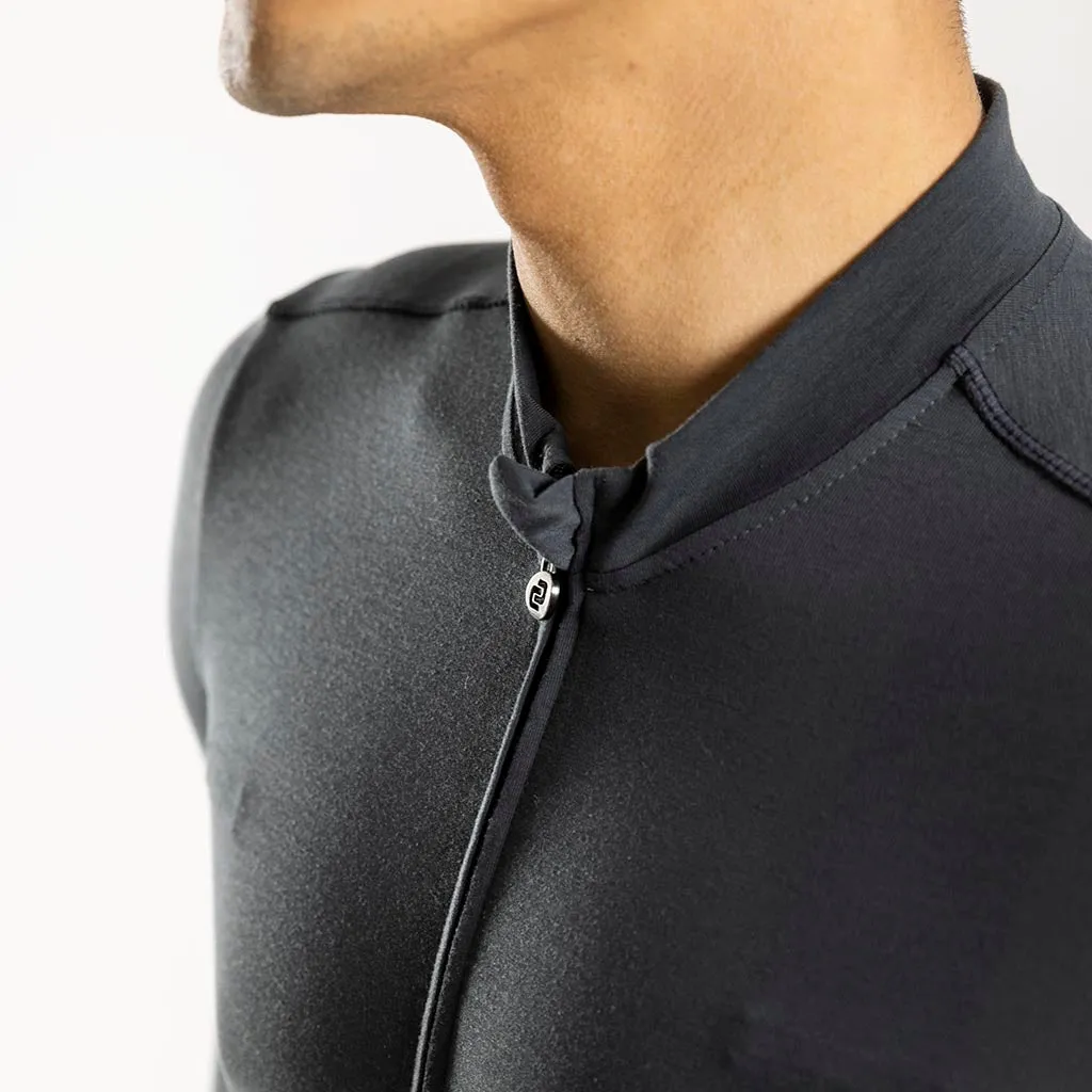 Men's Pecora Long Sleeve Merino Jersey (Charcoal)