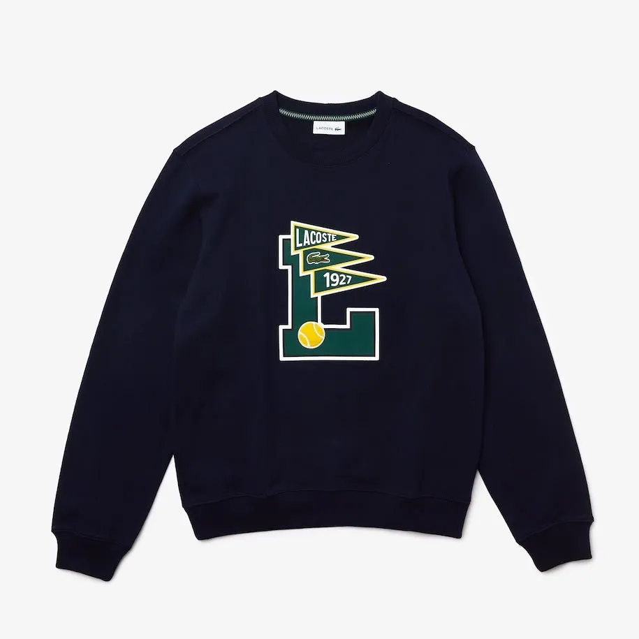 Men's Pennants L Badge Cotton Fleece Crew Neck Sweatshirt