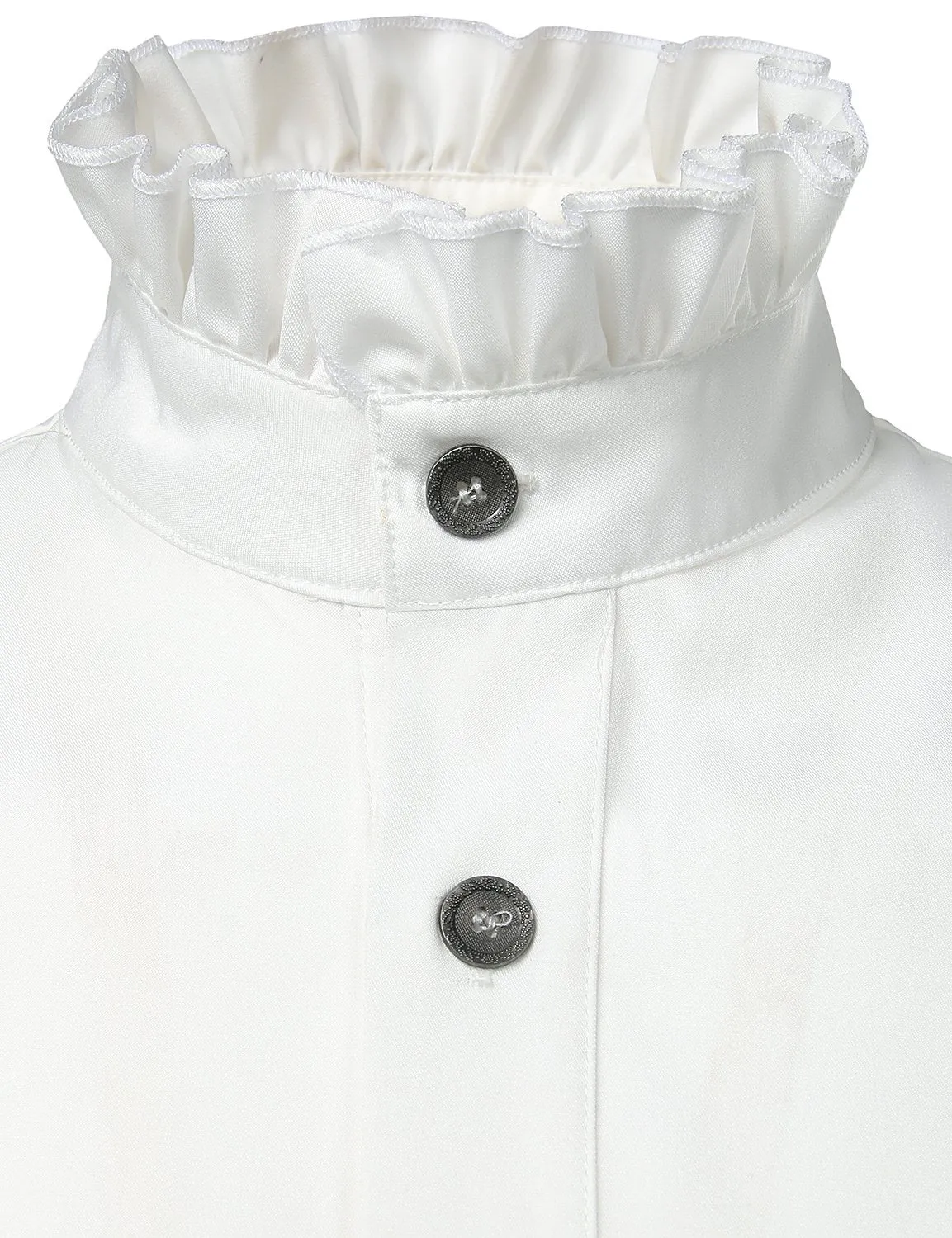 Mens Ruffle Pirate Shirts Medieval Renaissance Cosplay Costume Steampunk Victorian Tops