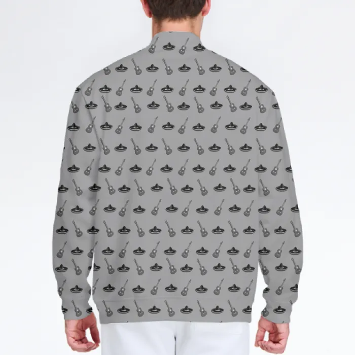 Men's Sporty O-neck Long Sleeve Sports jackets