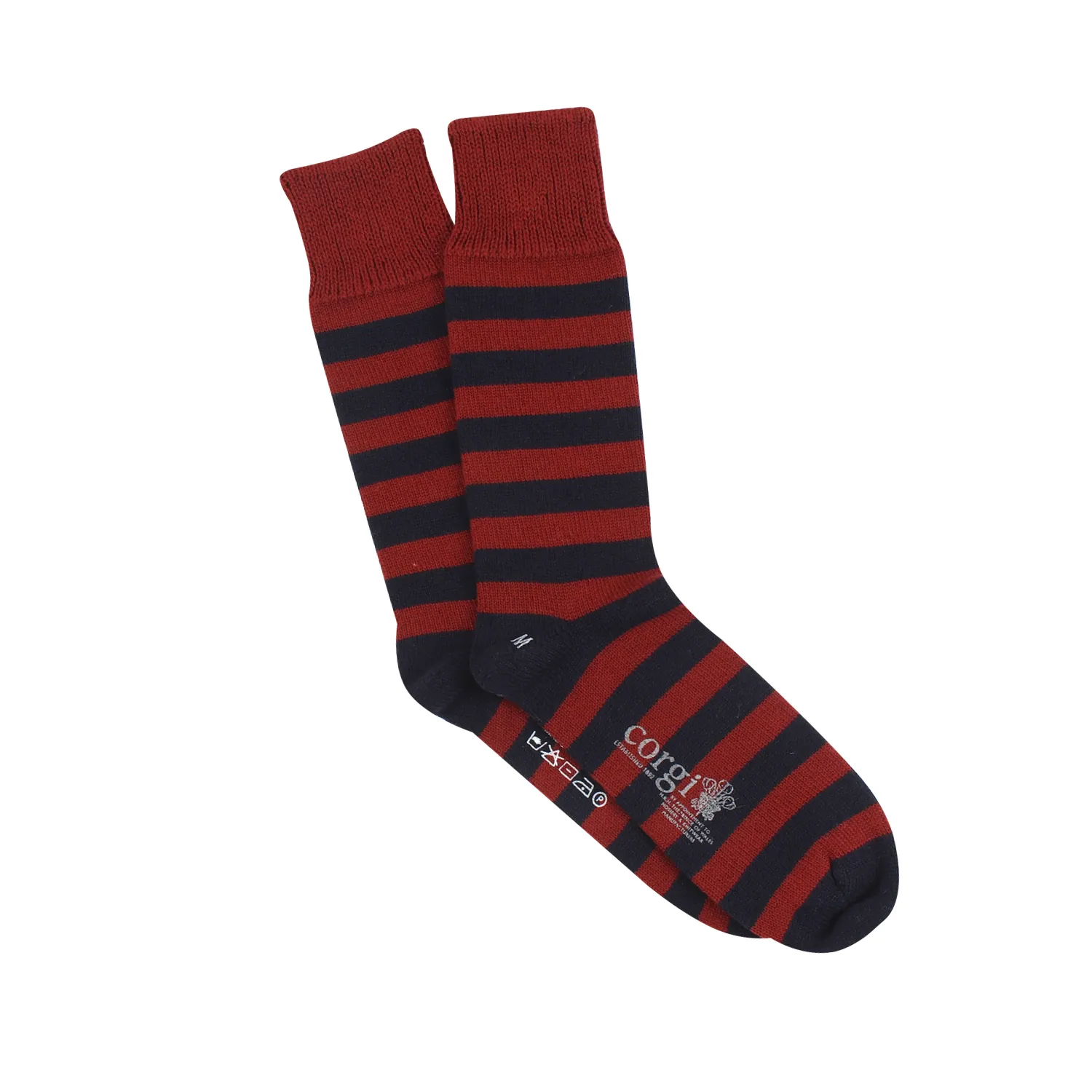 Men's Striped Cashmere & Cotton Socks