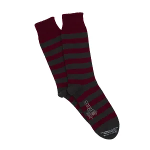 Men's Striped Cashmere & Cotton Socks