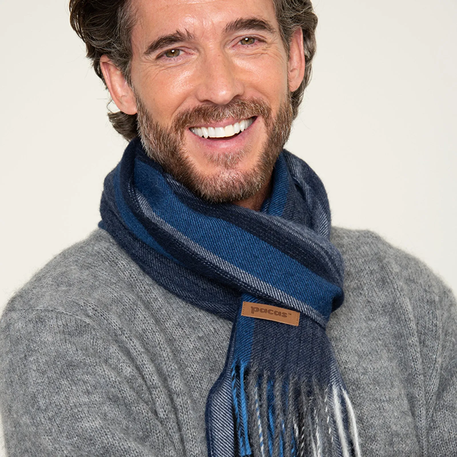 Men's Striped Scarf