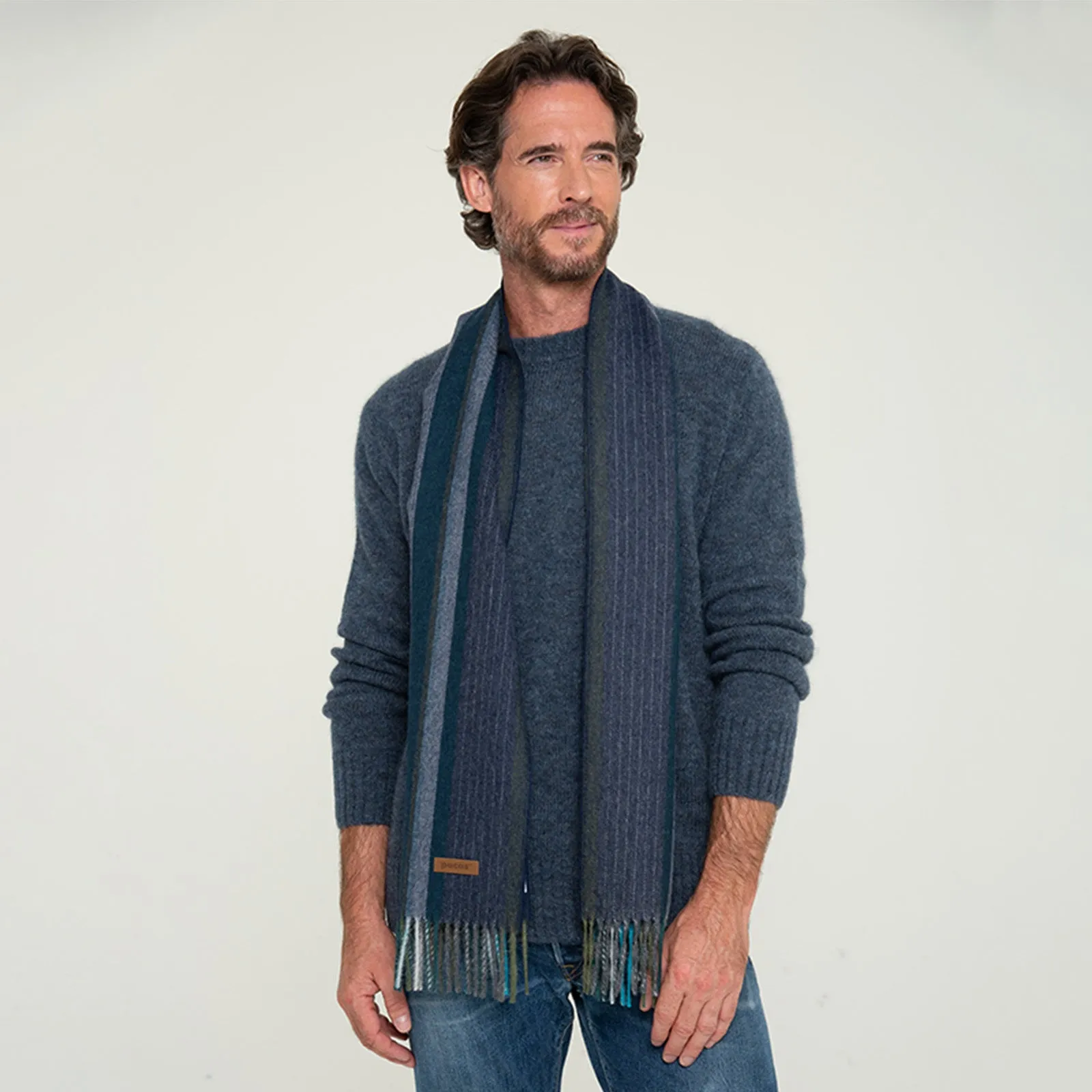 Men's Striped Scarf