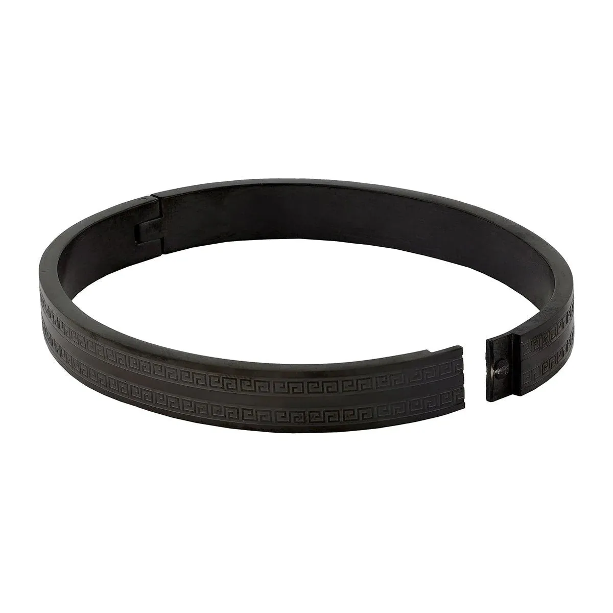 Men's Stylish Black Stainless Steel Bangle Kada Bracelet by a Designer