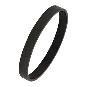 Men's Stylish Black Stainless Steel Bangle Kada Bracelet by a Designer