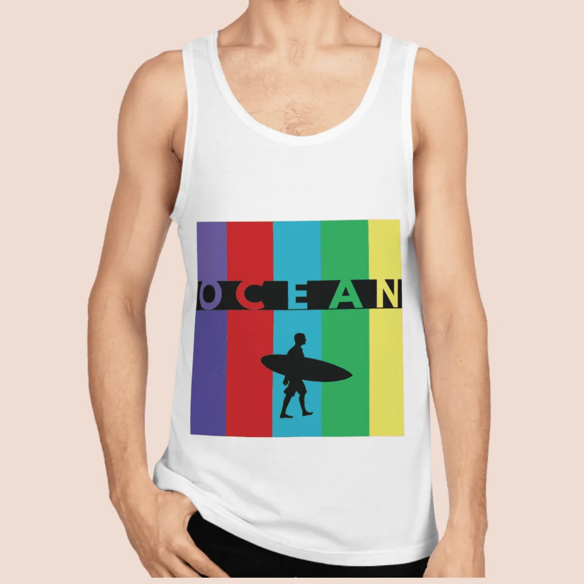 Men's Surfing Vibes Cotton Tank Top