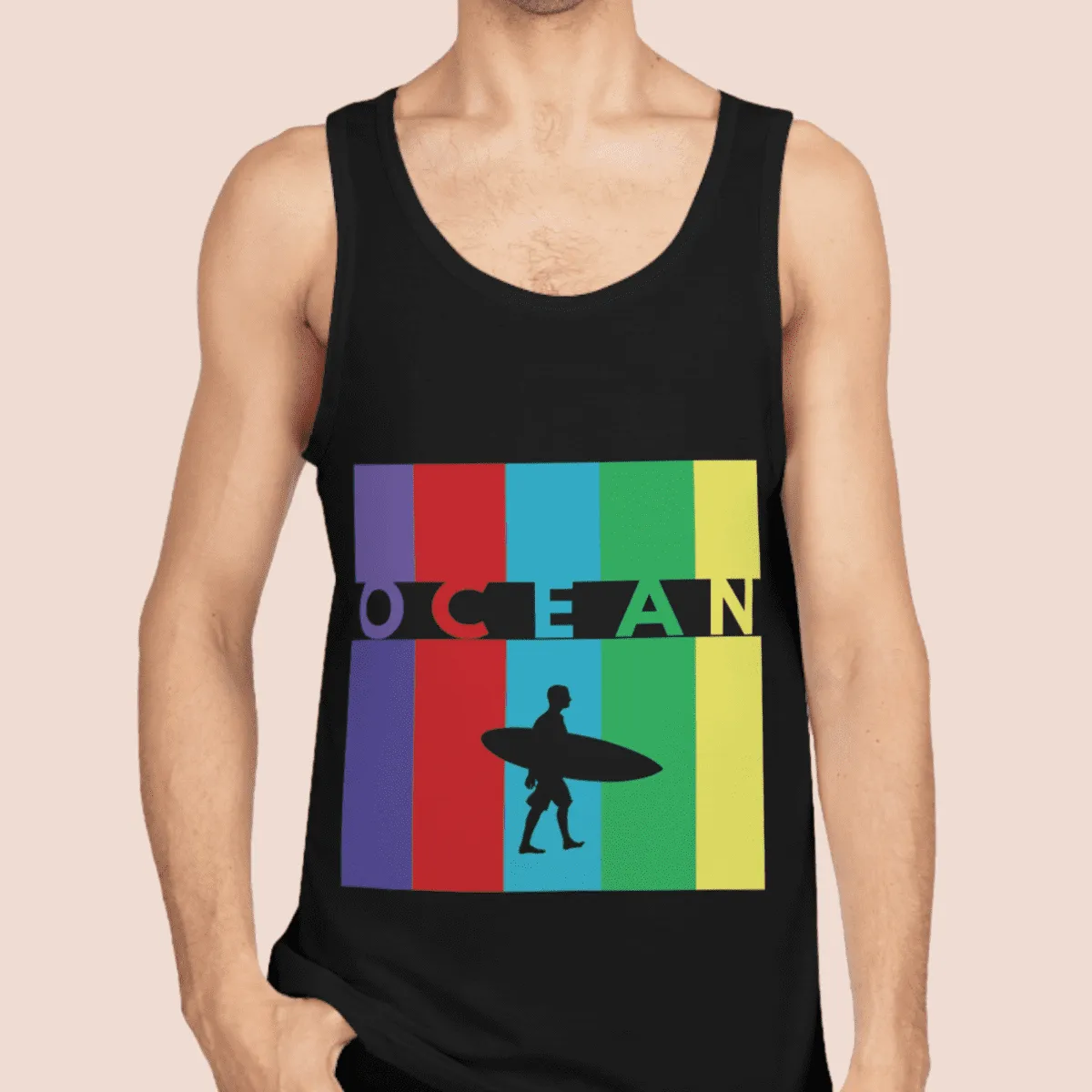 Men's Surfing Vibes Cotton Tank Top
