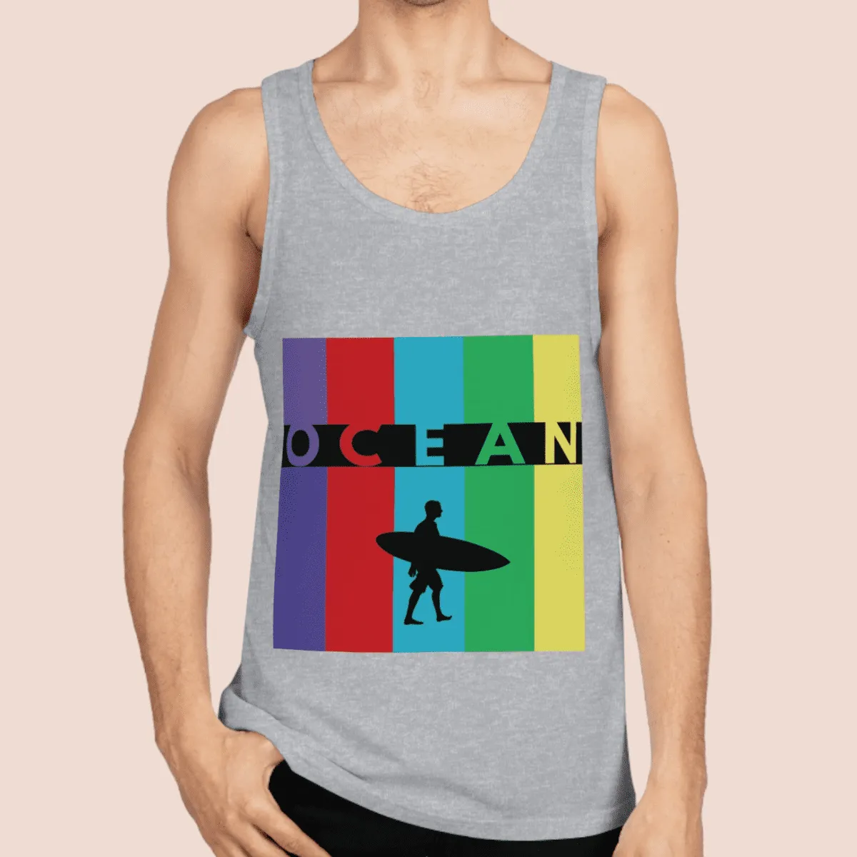 Men's Surfing Vibes Cotton Tank Top