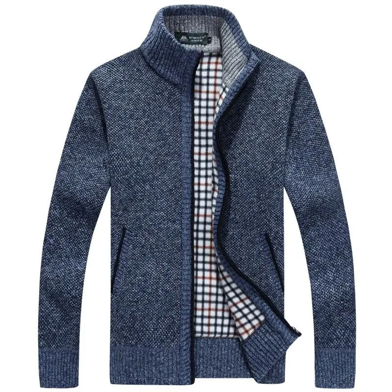 Men's Thick Long Sleeve Zip Jacket