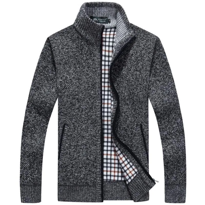 Men's Thick Long Sleeve Zip Jacket