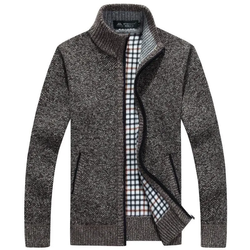 Men's Thick Long Sleeve Zip Jacket