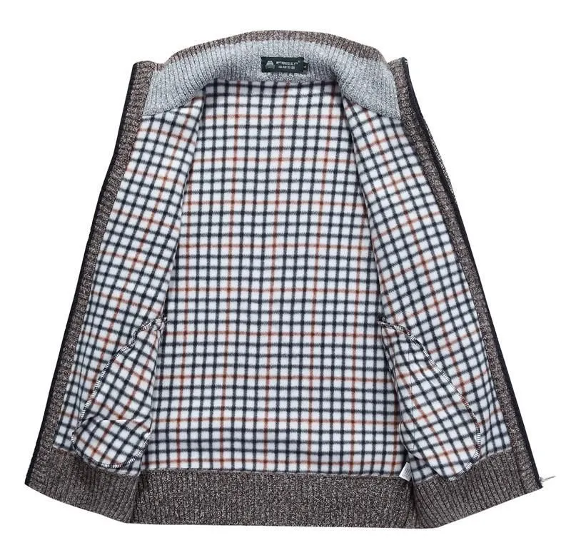 Men's Thick Long Sleeve Zip Jacket