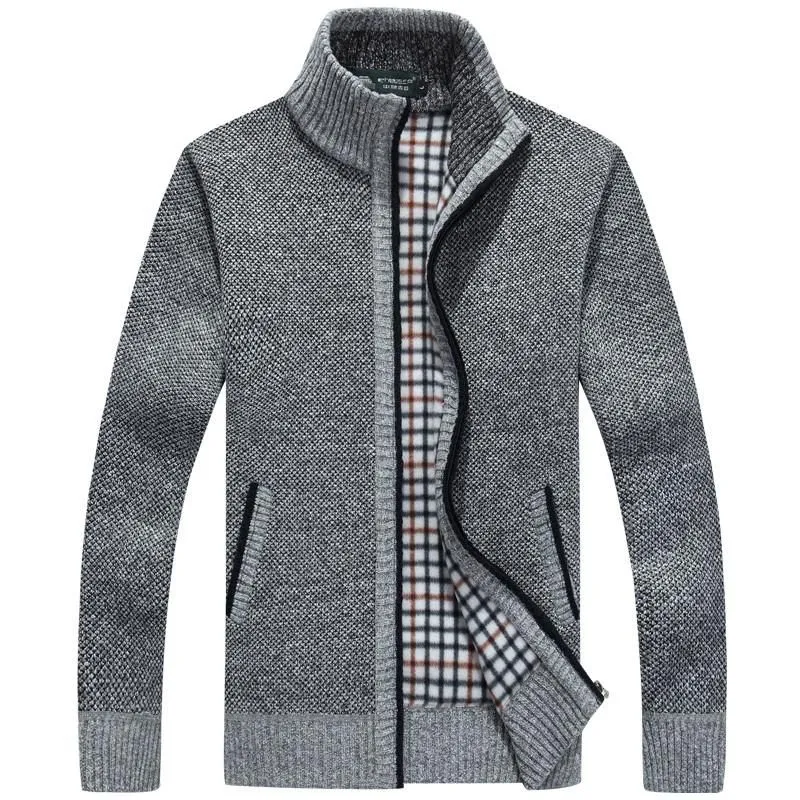 Men's Thick Long Sleeve Zip Jacket