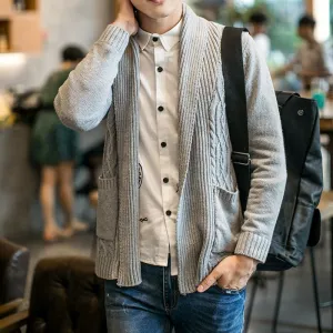 Men's Turn Down Collar With Pockets