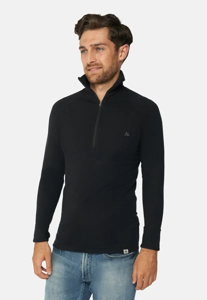 MERINO WOOL BASE LAYER HALF-ZIP SHIRT FOR MEN
