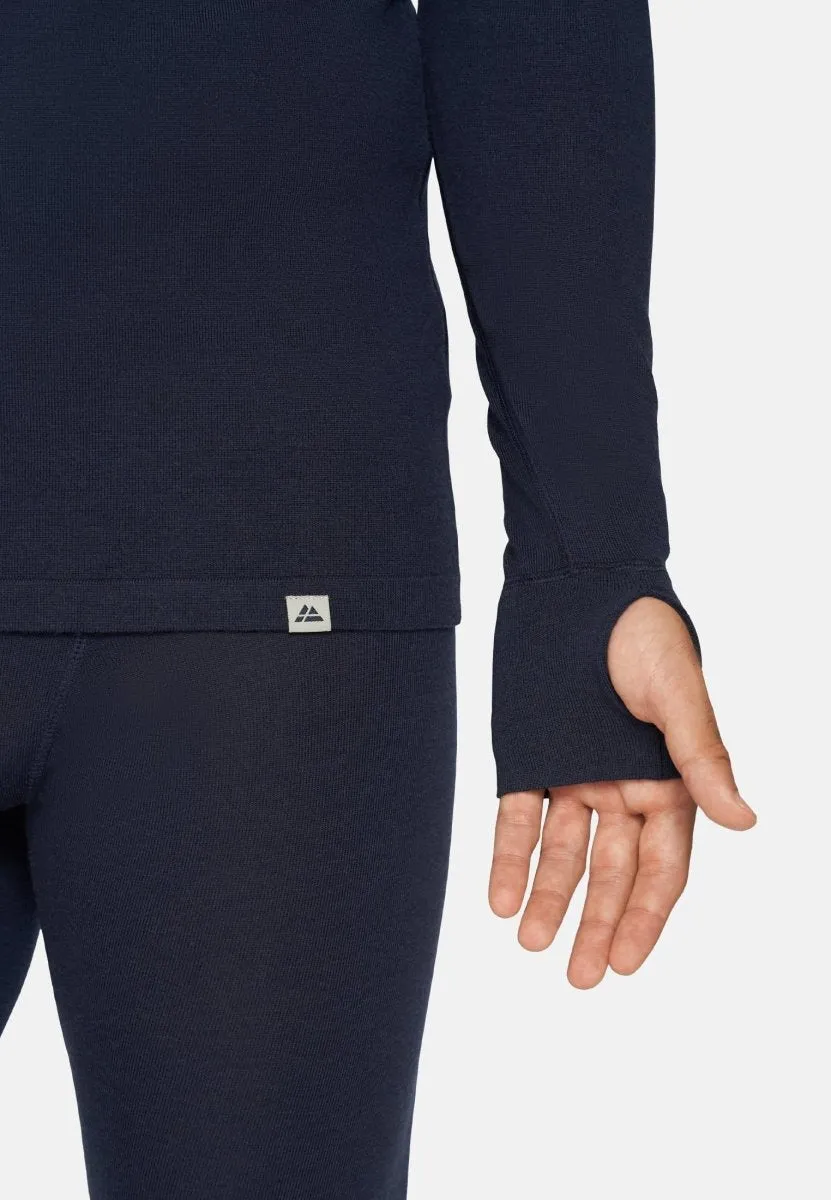 MERINO WOOL BASE LAYER HALF-ZIP SHIRT FOR MEN