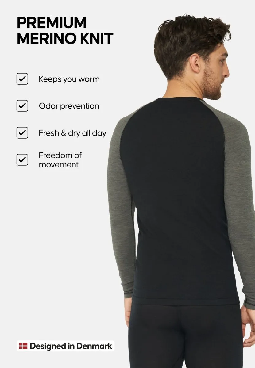 MERINO WOOL BASE LAYER SHIRT FOR MEN