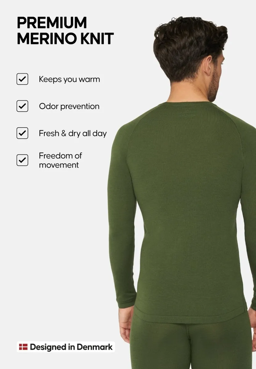 MERINO WOOL BASE LAYER SHIRT FOR MEN