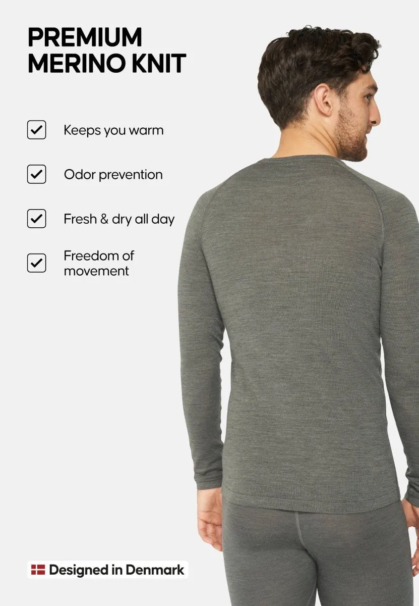 MERINO WOOL BASE LAYER SHIRT FOR MEN