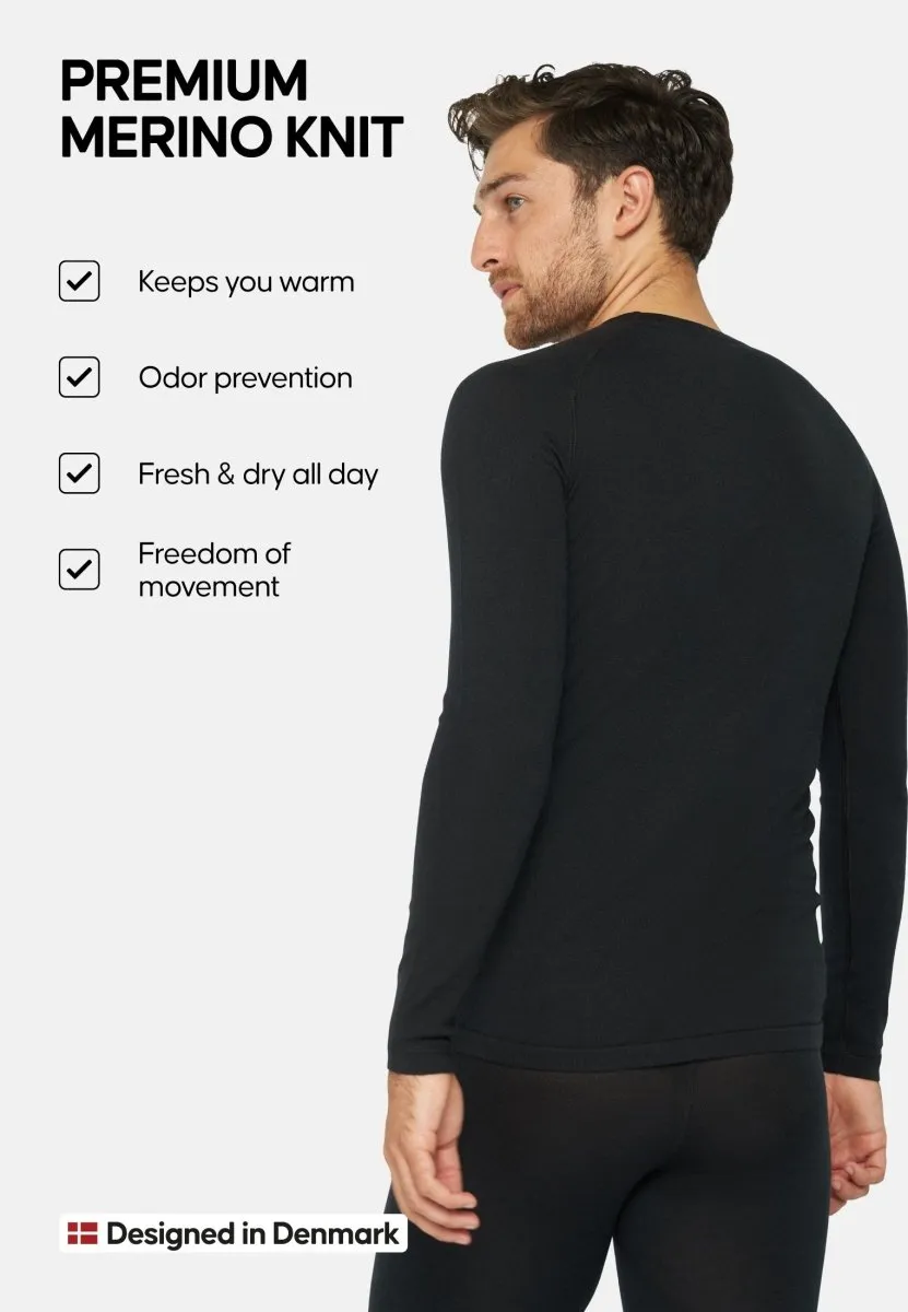 MERINO WOOL BASE LAYER SHIRT FOR MEN