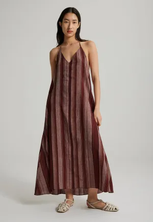 Molten Cotton Dress - Leather / Coffa