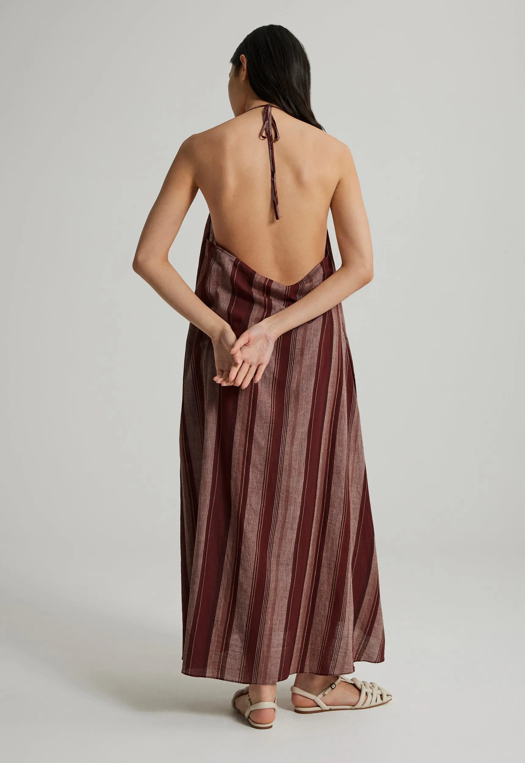 Molten Cotton Dress - Leather / Coffa
