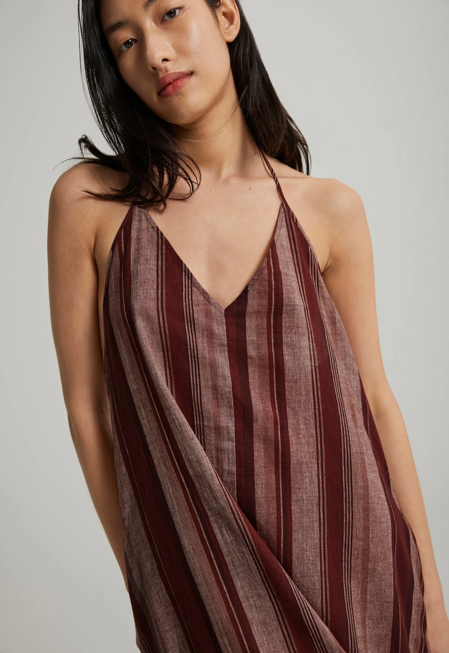 Molten Cotton Dress - Leather / Coffa