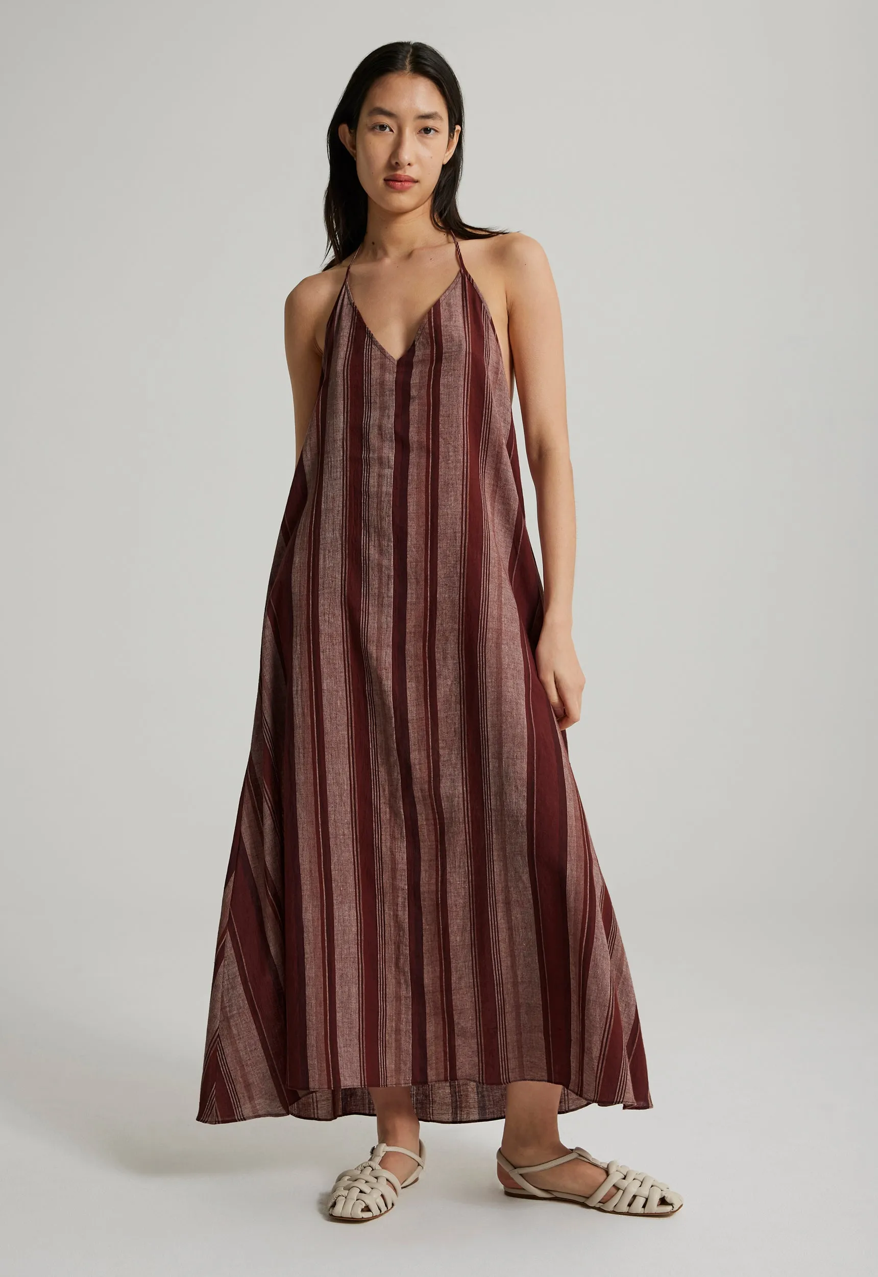 Molten Cotton Dress - Leather / Coffa