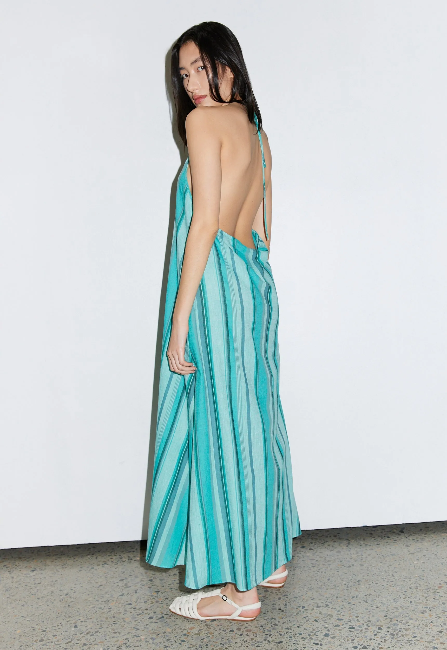 Molten Cotton Dress - Minta / Oiled