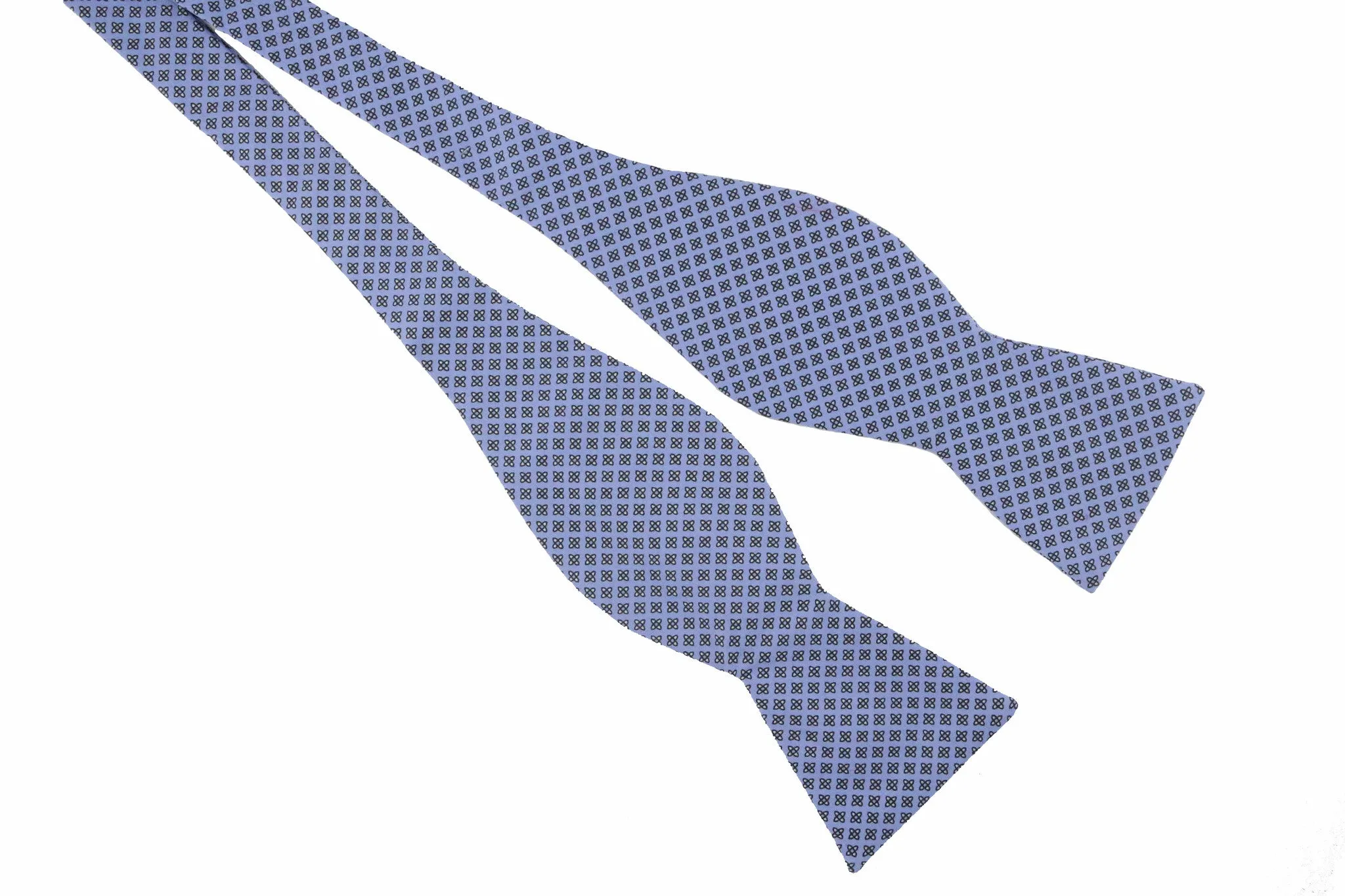 Morocco Blue Geometric Bow Tie
