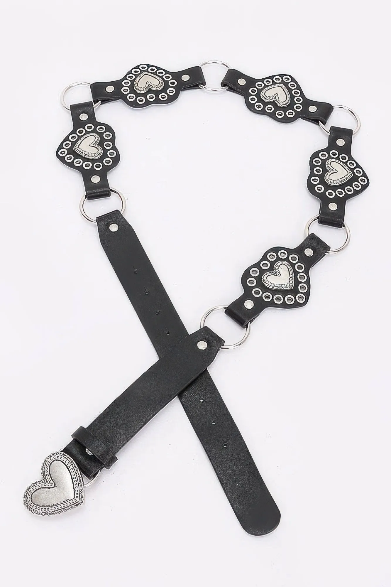 Multi Metal Vintage Pu Belt