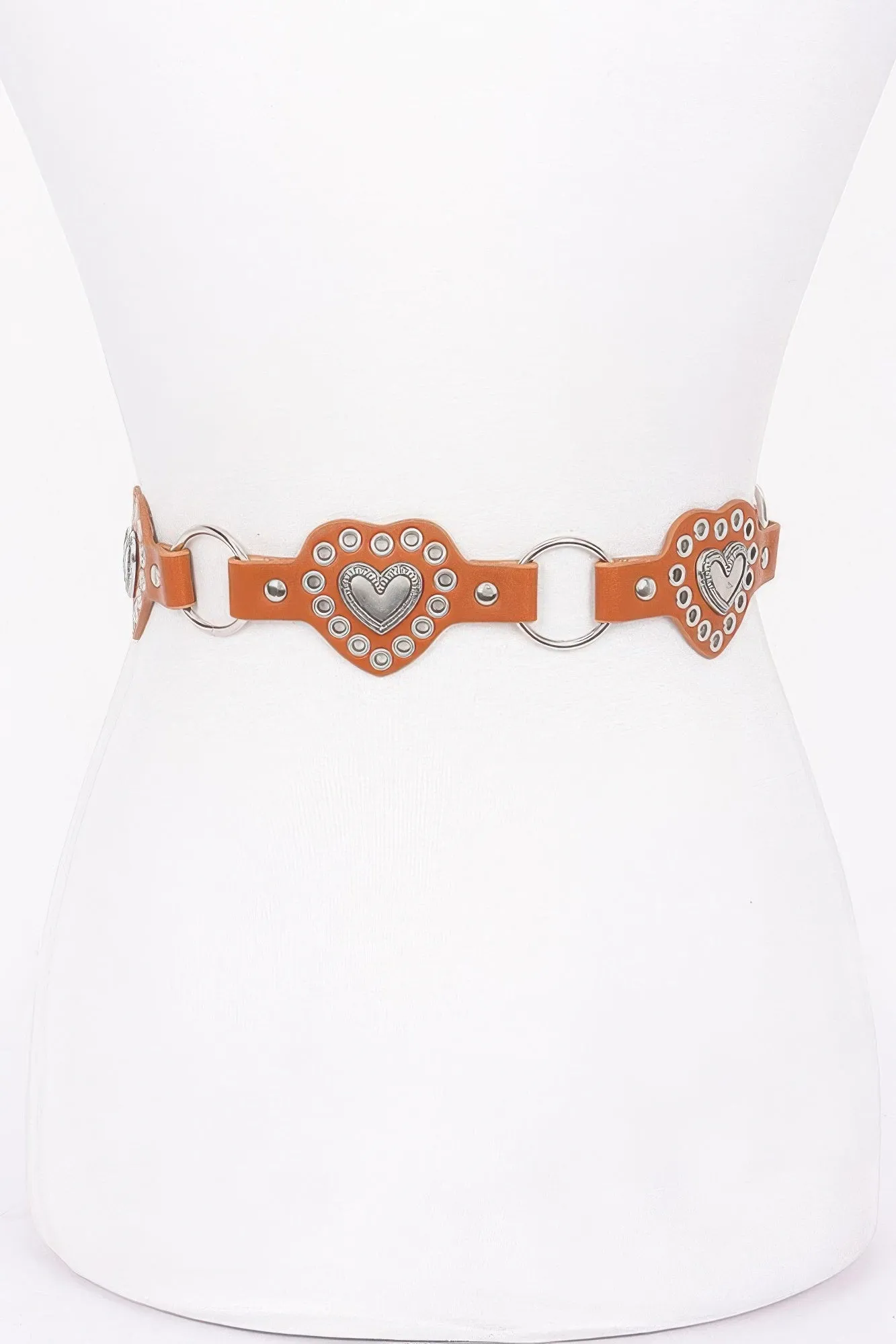 Multi Metal Vintage Pu Belt