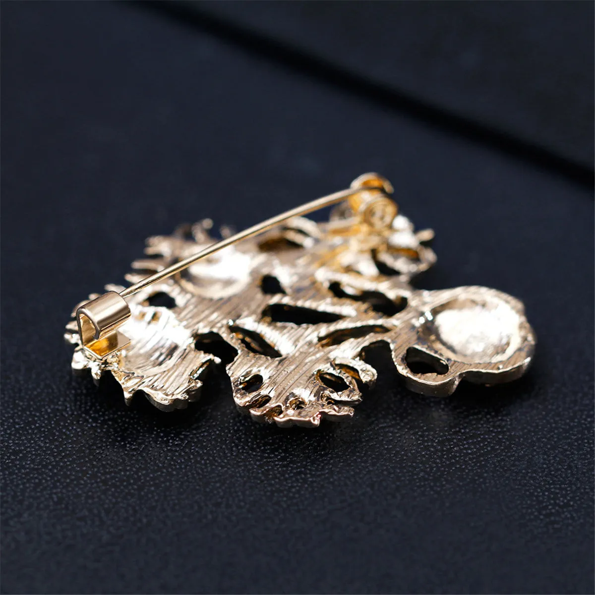Multicolor Enamel & 18K Gold-Plated Botany Brooch